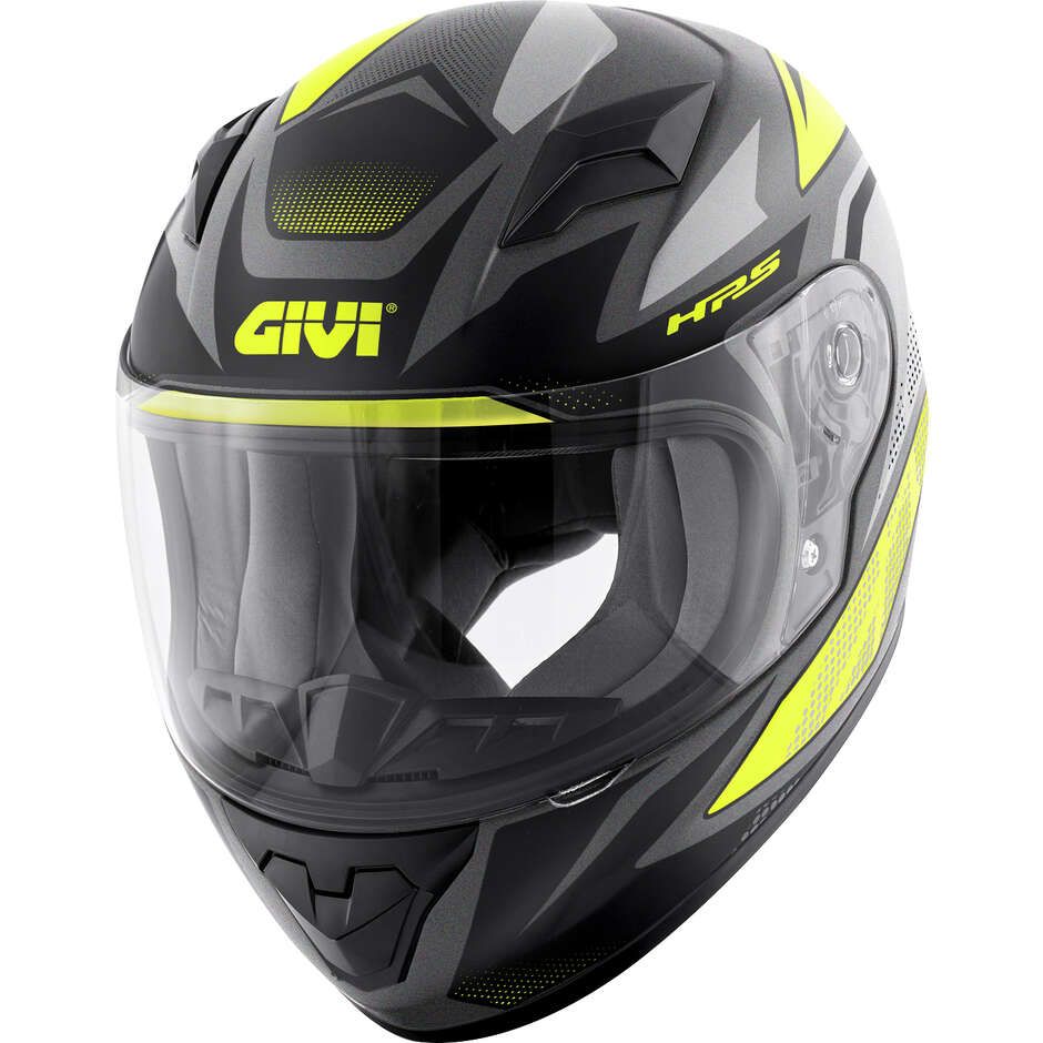 Casco Integrale Bambino GIVI J04 EVO FOLLOW - (Titanium/Black/Yellow)