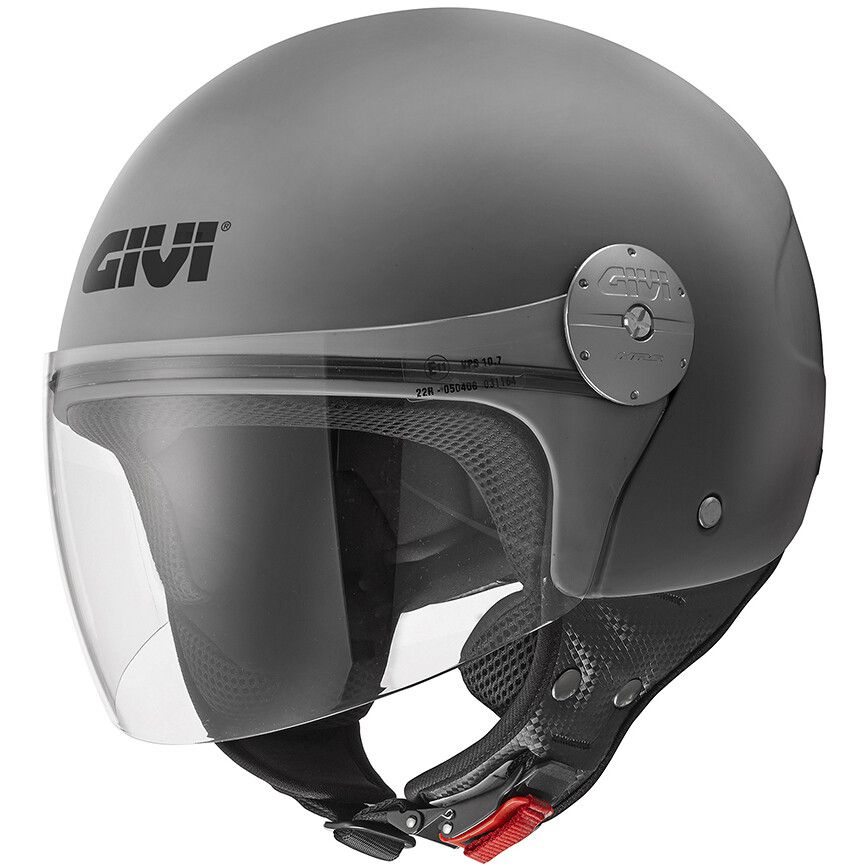 Casco Jet GIVI 10.7 EVO SOLID COLOR - (Matt Grey)