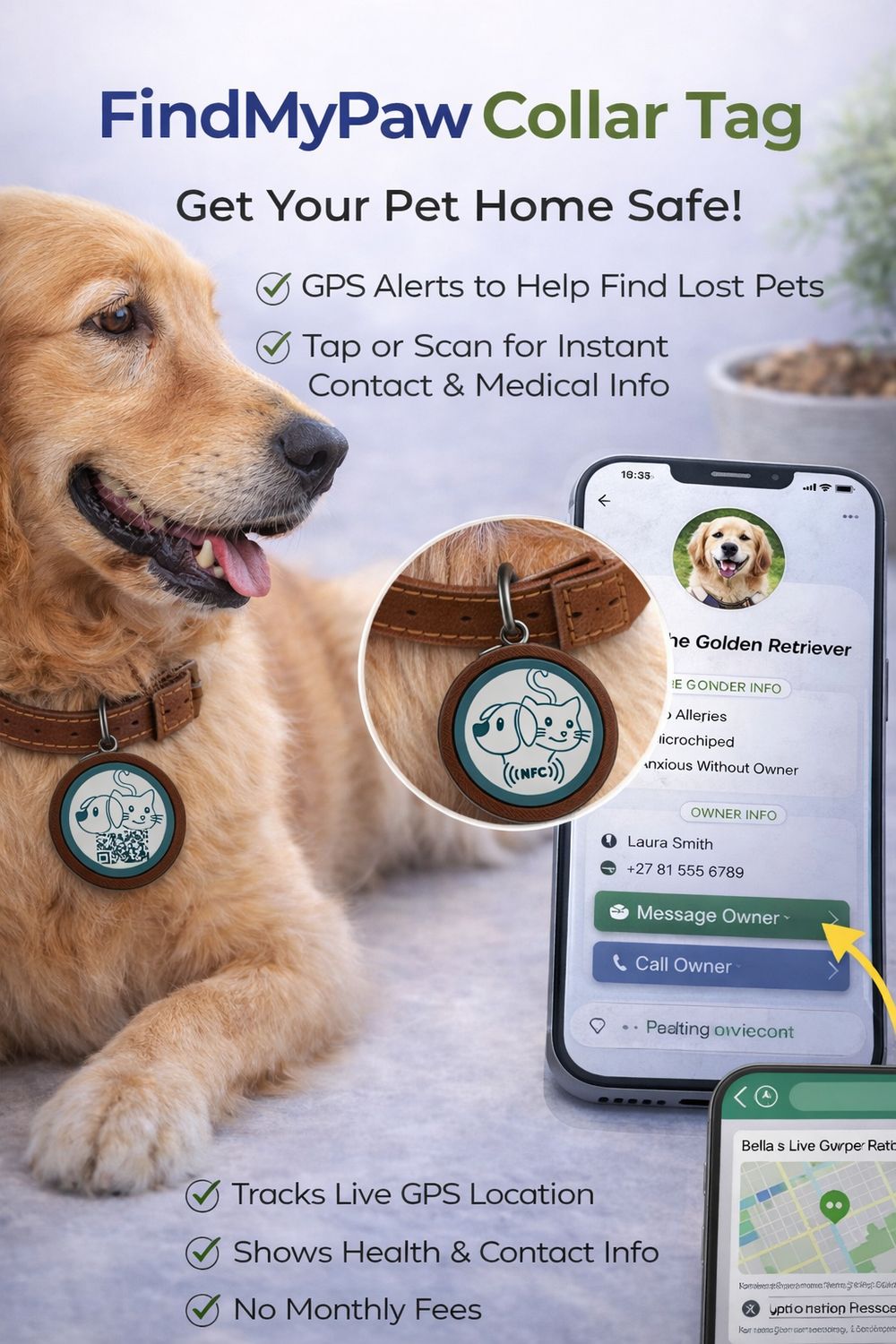 FindMyPaw Collar Tag