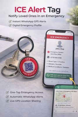 Metal LifeTap for Medical Info. Alerts Loved Ones Instantly.