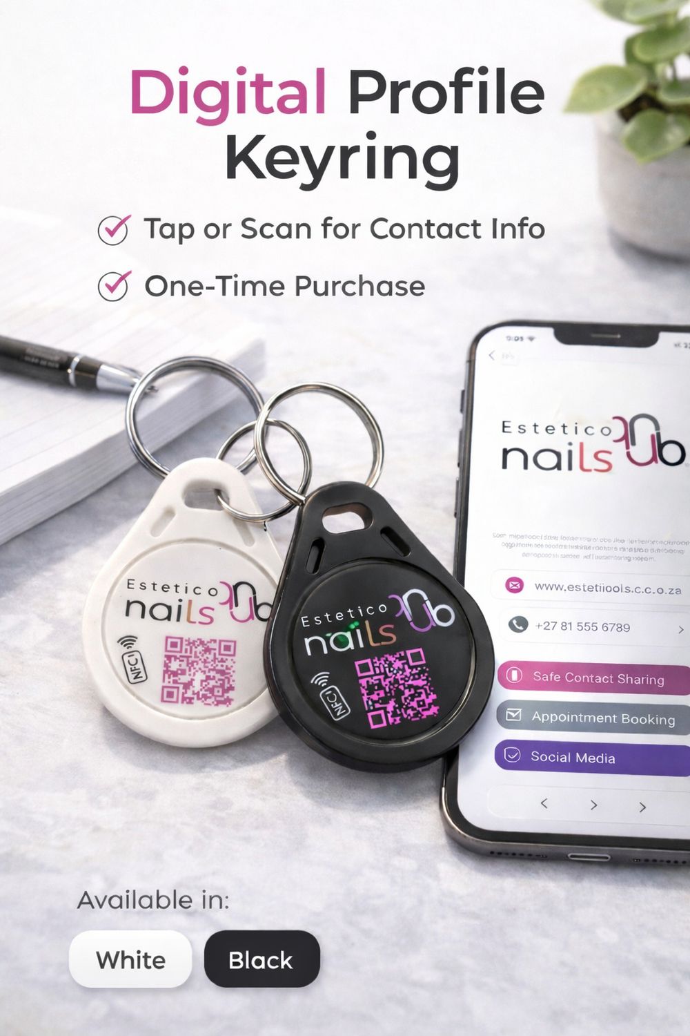 TapToGrow Digital Profile Keyring