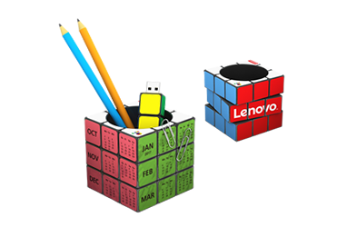 Portapenne-calendario Rubik