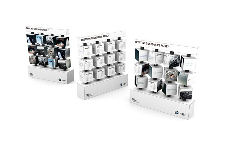 3×4 Revolving Calendar Cube