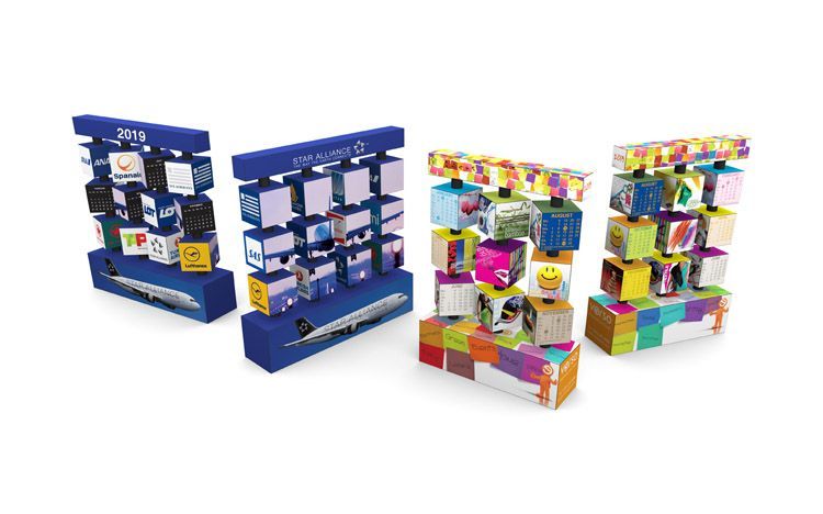 3×4 Revolving Calendar Cube