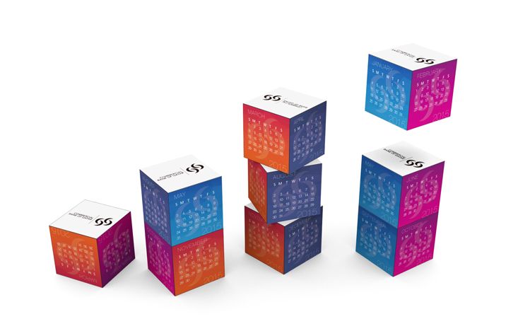 Magnetic 360 Square Calendar