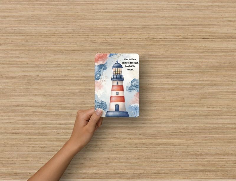 Postkarte Leuchtturm