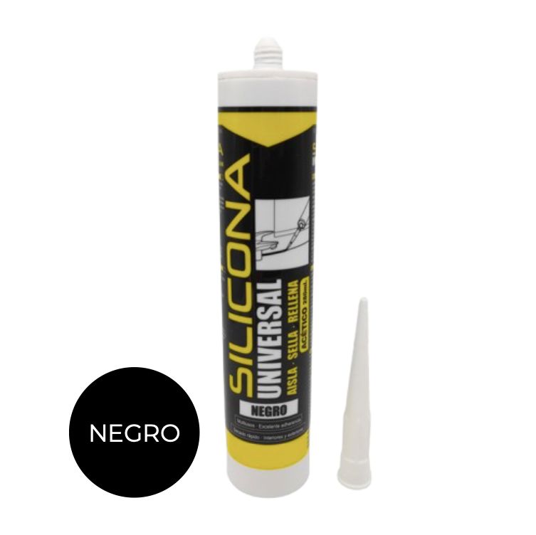 SILICONA JUNTAS PLACAS DECORATIVAS NEGRO