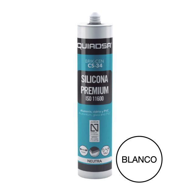 SILICONA JUNTAS PLACAS DECORATIVAS BLANCO