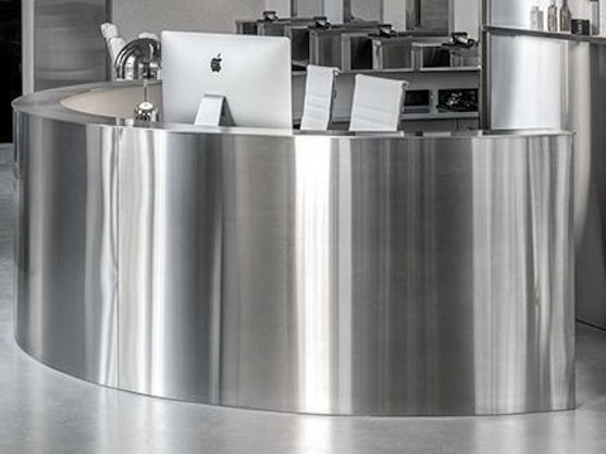 MUESTRA ACERO PULIDO | Acabado: METALIZADO | Placa decorativa