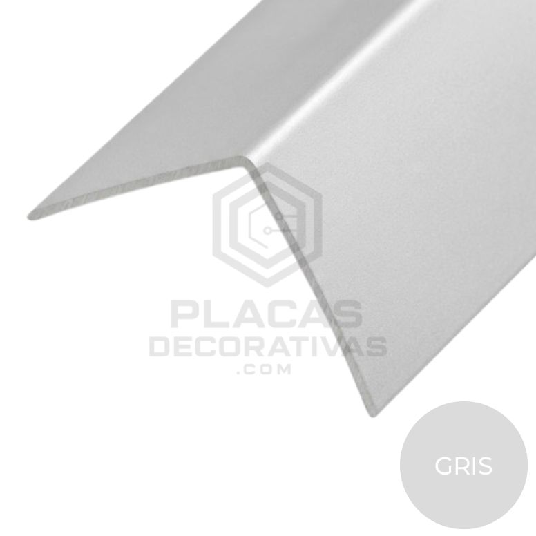 PERFIL ESQUINERO SIN BURLETES GRIS