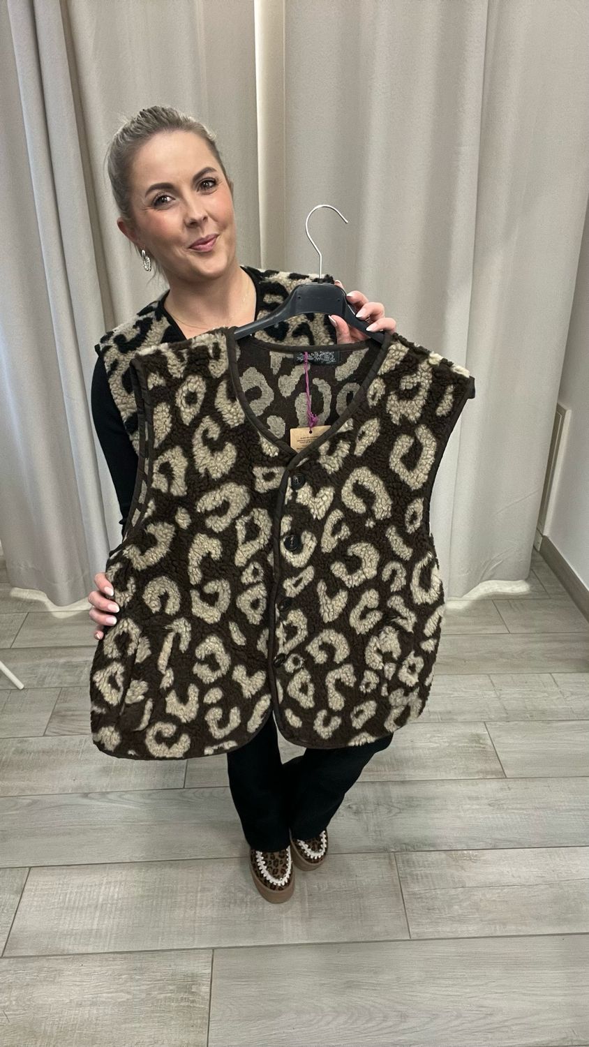 Teddyweste - BRAUN / BEIGE