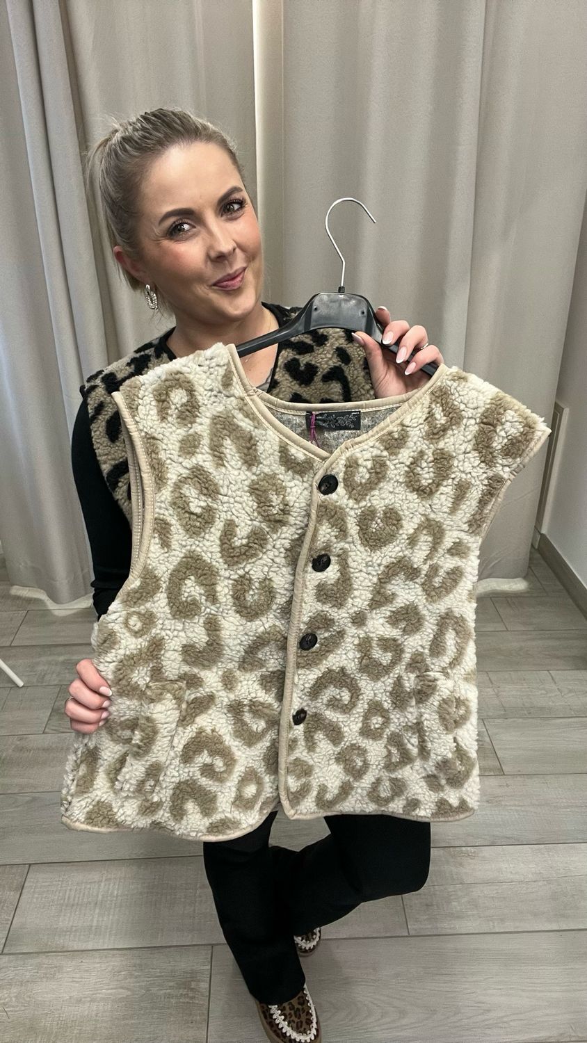 Teddyweste - CREME / BEIGE