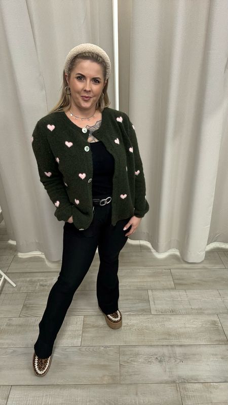 Strickjacke Amelie - Khaki