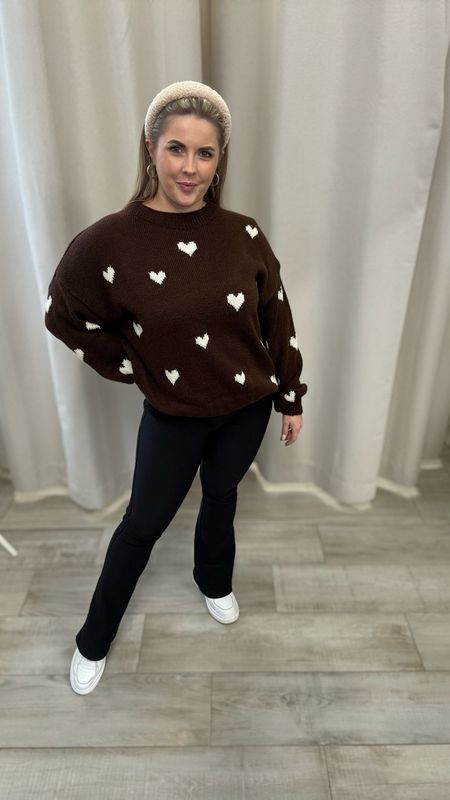 Pulli Luna mit Herzchen - Braun