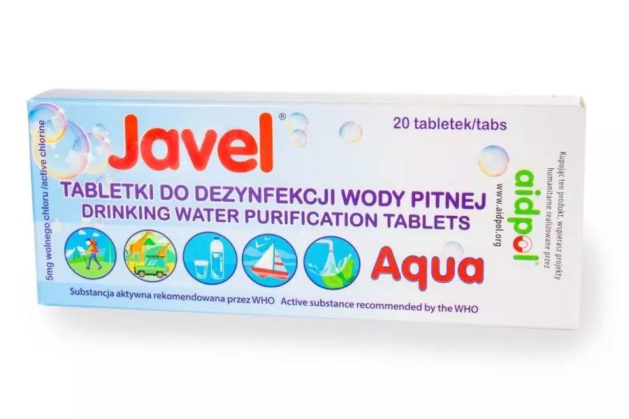 Tabletki do odkażania wody Javel Aqua 20szt