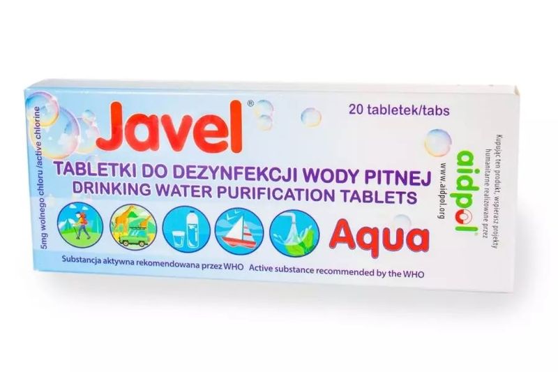 Tabletki do odkażania wody Javel Aqua 20szt