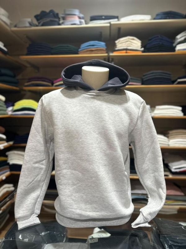 FELPA CONTRAST STYLE - CON CAPPUCCIO E INTERNAMENTE FELPATA