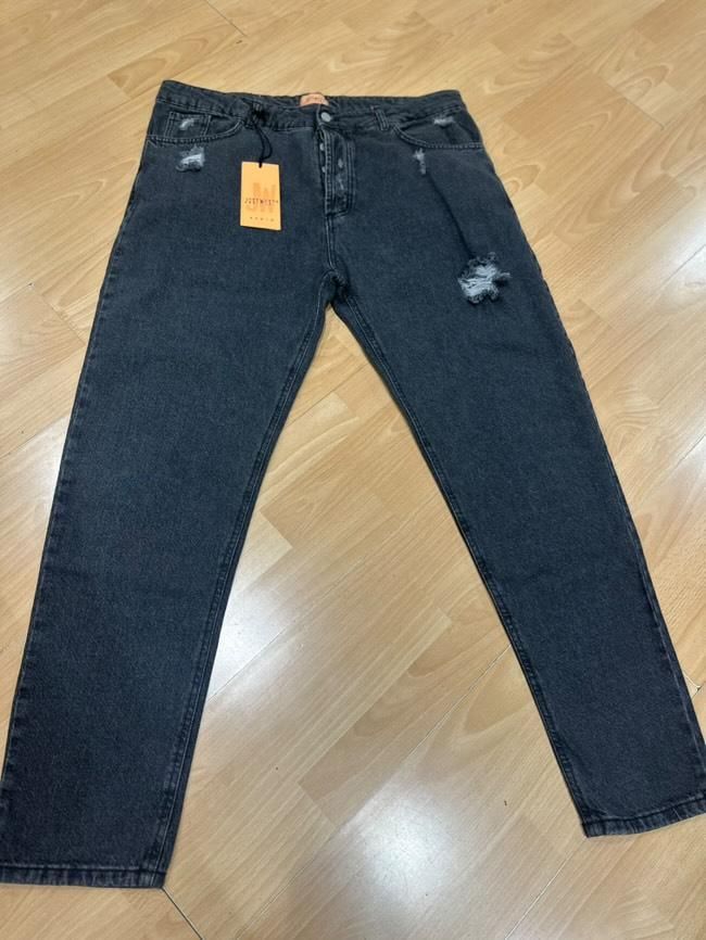 JEANS OVERSIZE – STRAPPI LIGHT ( BLACK WASHED )