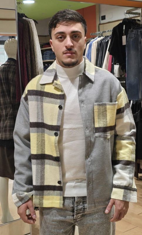 CAMICIA A QUADRI LARGHI IN FLANELLA – VESTIBILITÀ OVERSIZE