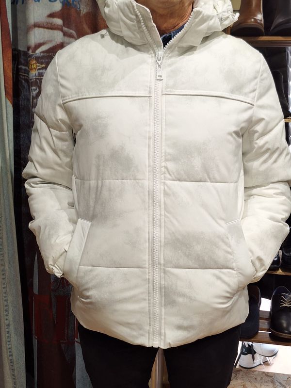 GIUBBOTTO IMPERMEABILE IMBOTTITO EFFETTO WASHED - CON CAPPUCCIO