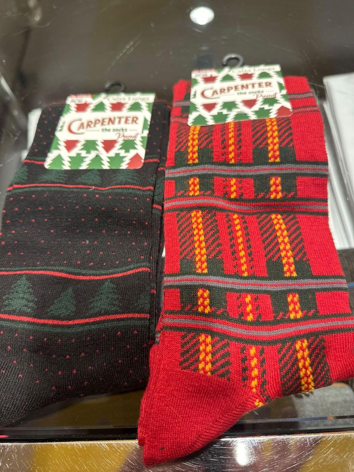 CALZA LUNGA IN CALDO COTONE CARPENTER - FANTASIA NATALIZIA