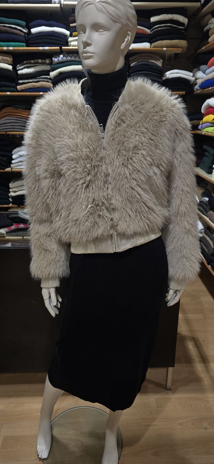 GIUBBOTTO COLLEGE IN PELLICCIA SINTETICA