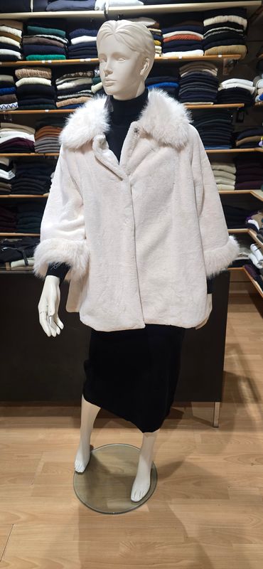 CAPPOTTO AMPIO TAGLIA UNICA IN PELLICCIA SINTETICA