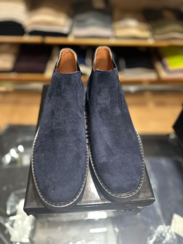 STIVALETTO IN CAMOSCIO BLU - ELEGANZA DAILY