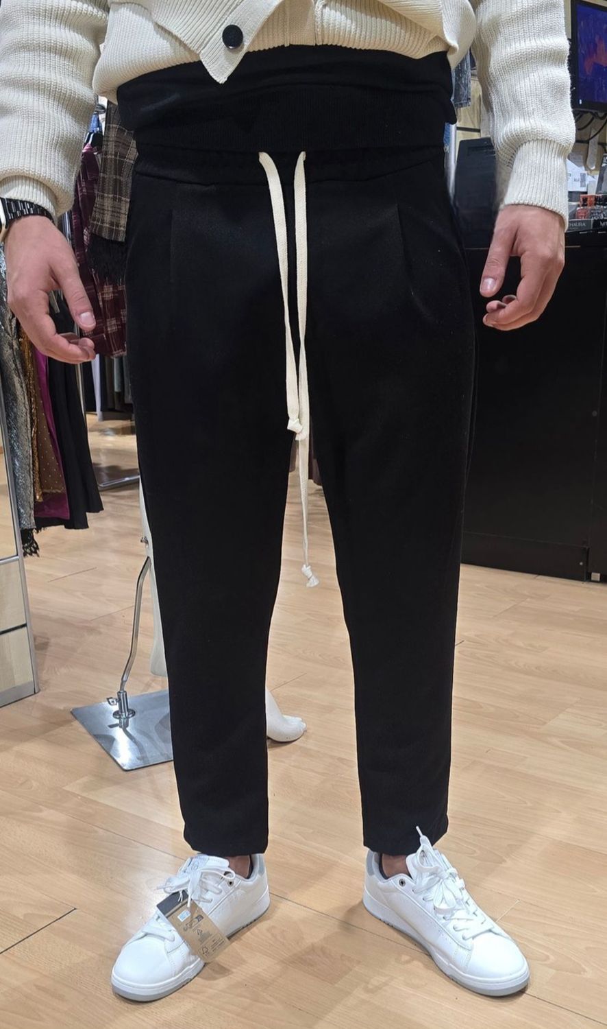 PANTALACCIO CON TASCA A FILO E TASCA POSTERIORE IN VISCOSA