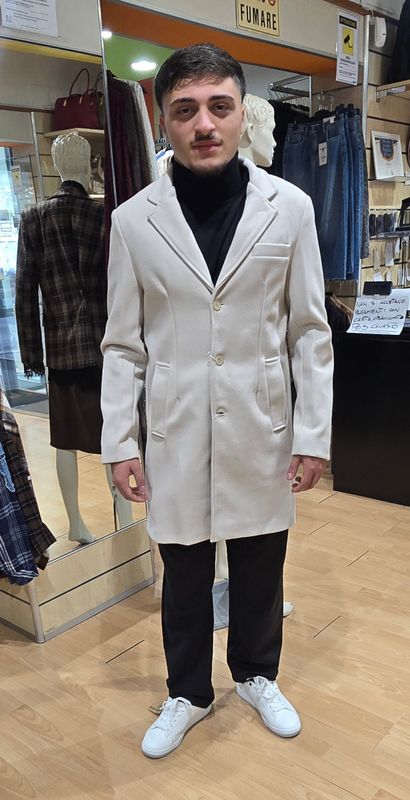 CAPPOTTO UOMO IN PANNO – TAGLIO MODERNO