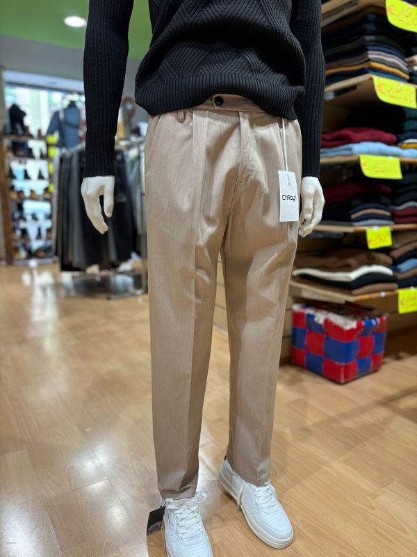 PANTALONE PALAZZO CON PENCE – TESSUTO PRIMAVERILE