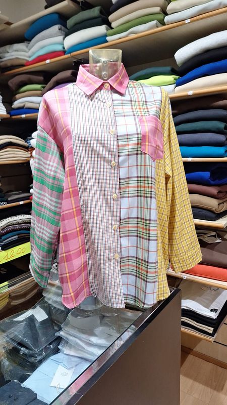 CAMICIONE PATCHWORK - FANTASIA CHECK