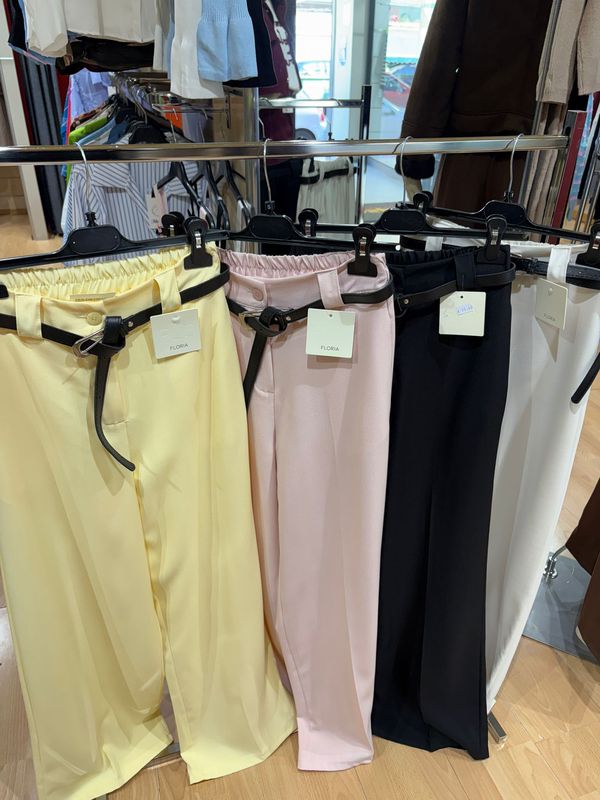 PANTALONE PALAZZO IN TESSUTO LEGGERO