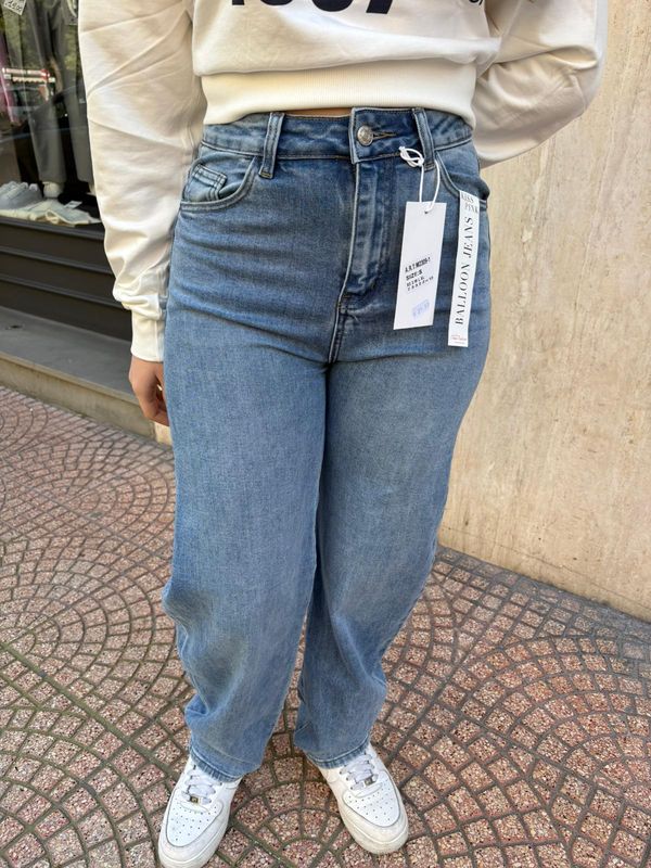 JEANS BALLOON ELASTICIZZATO