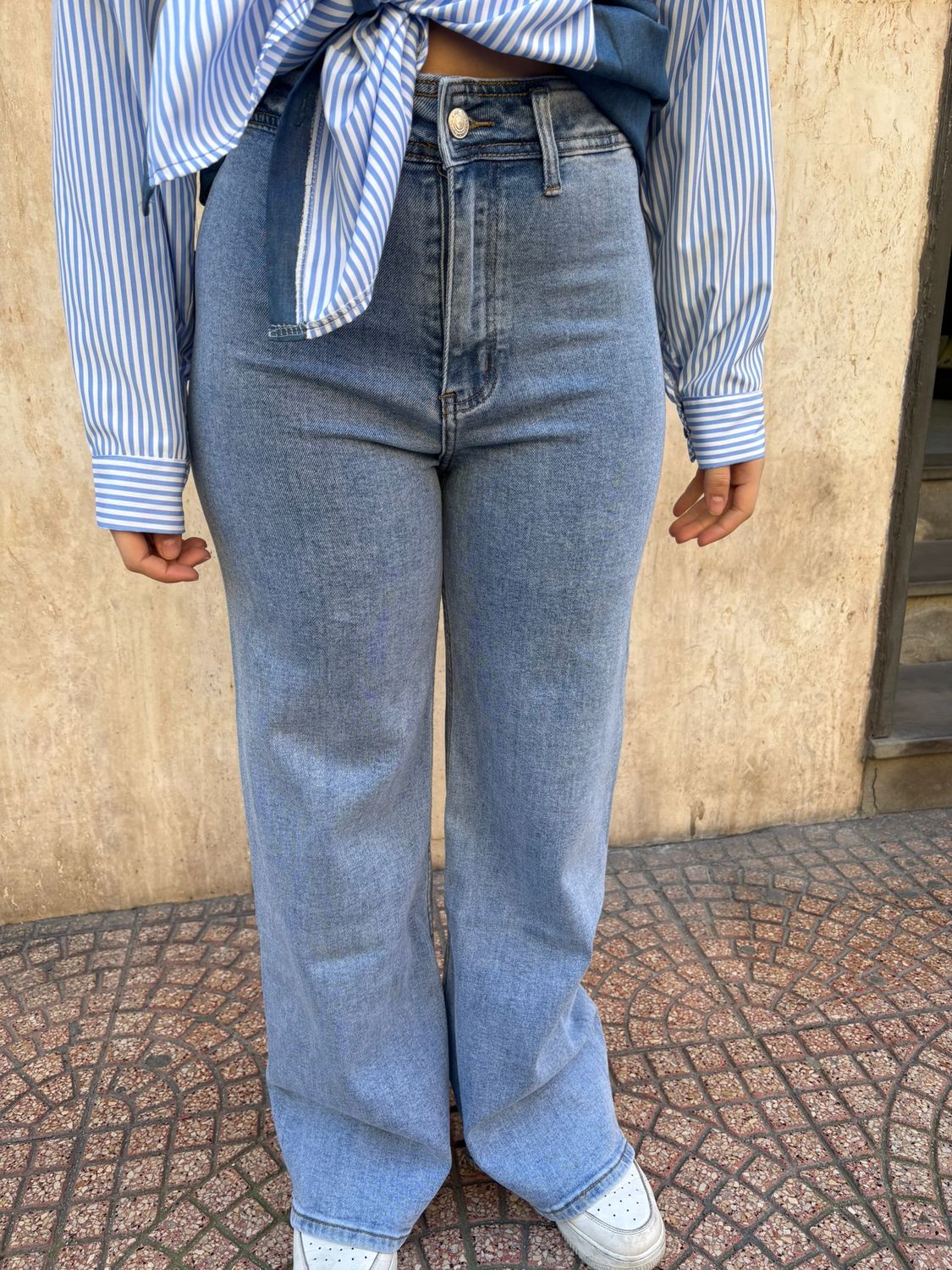 JEANS PALAZZO ELASTICIZZATO