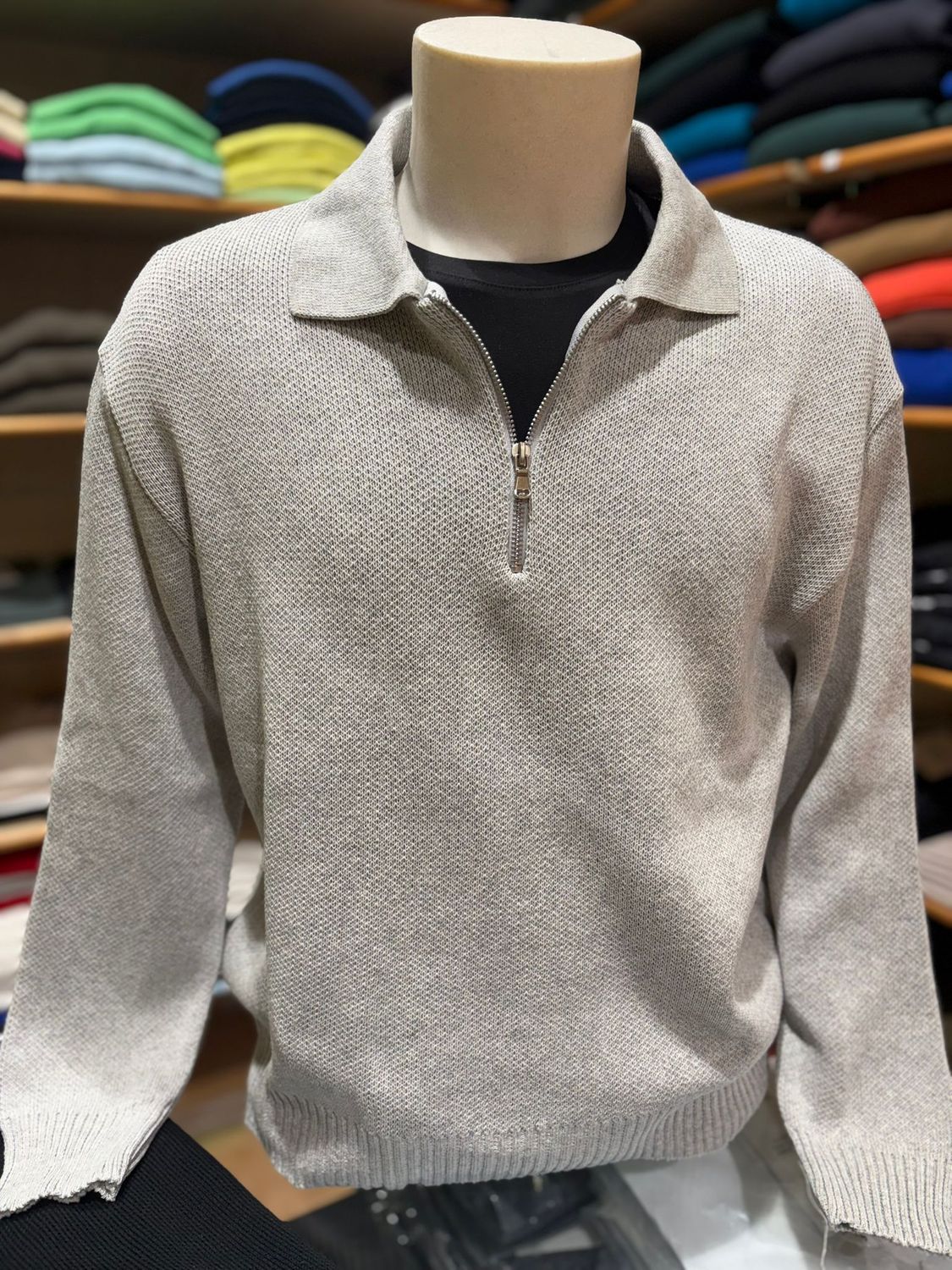 POLO UOMO OVER SIZE CON ZIP