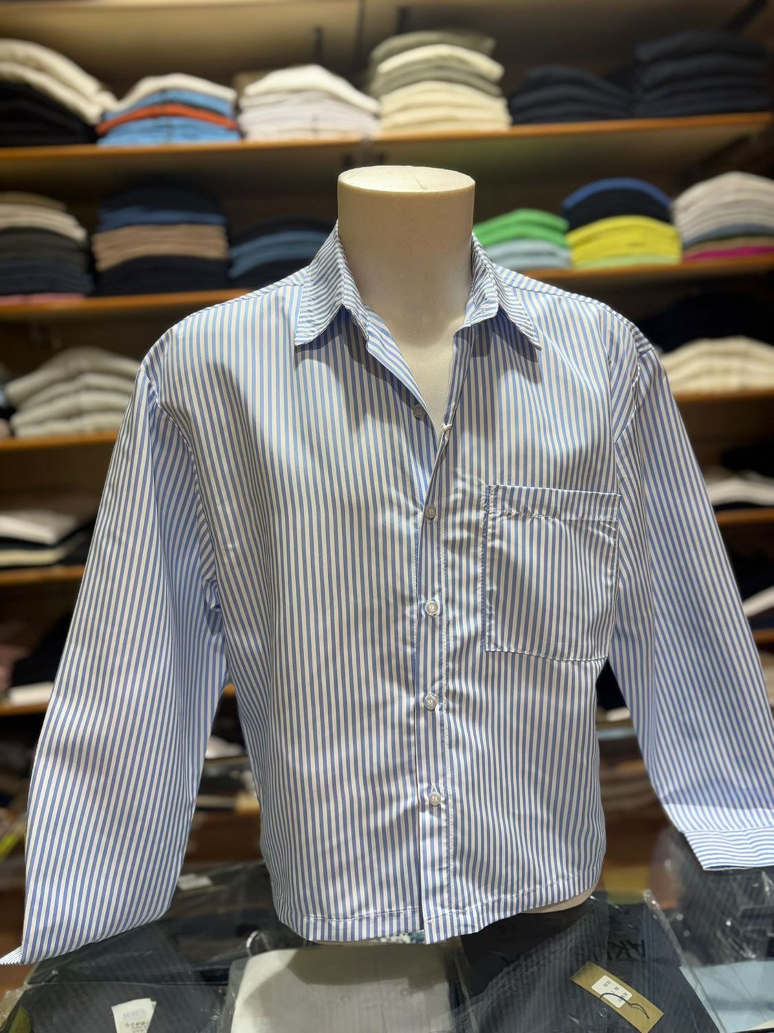 CAMICIA UOMO RIGATA OVERSIZE