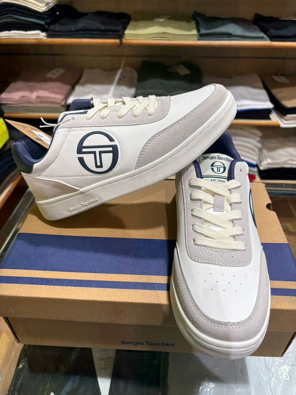 SERGIO TACCHINI SNEAKER GRIGIO CON DETTAGLIO BLU