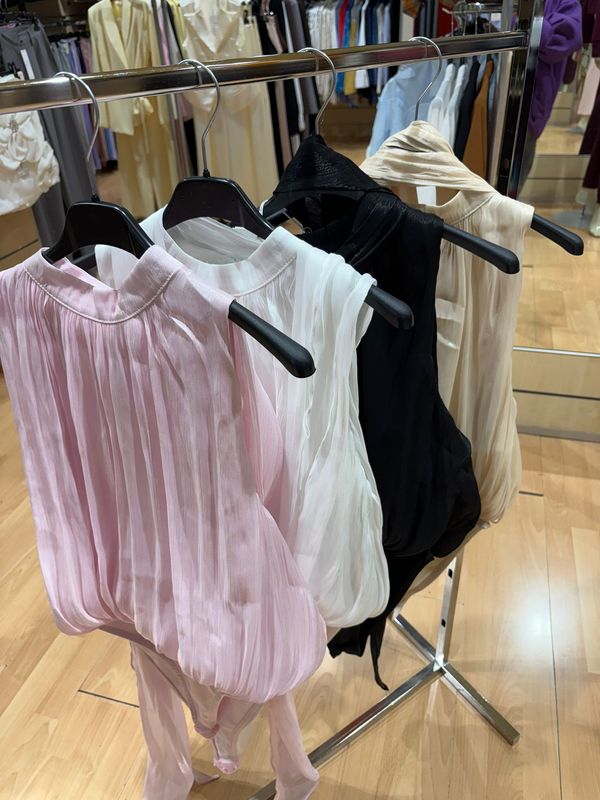 BODY ARRICCIATO - EFFETTO SETA CON LUREX