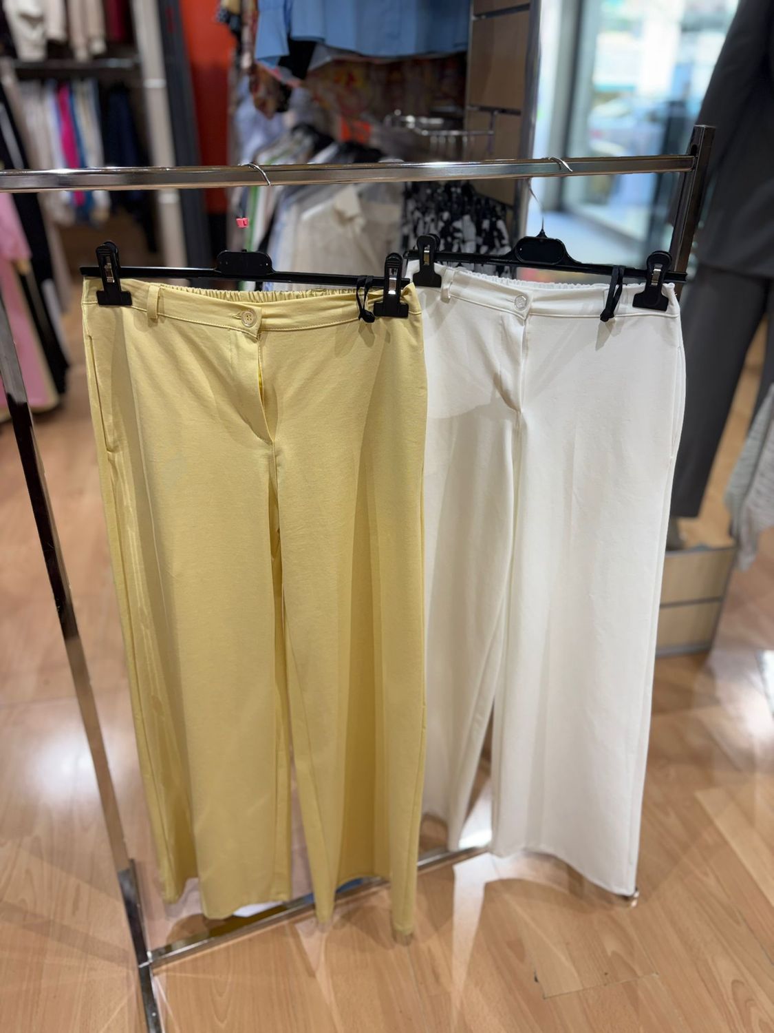 PANTALONE PALAZZO ELASTICIZZATO