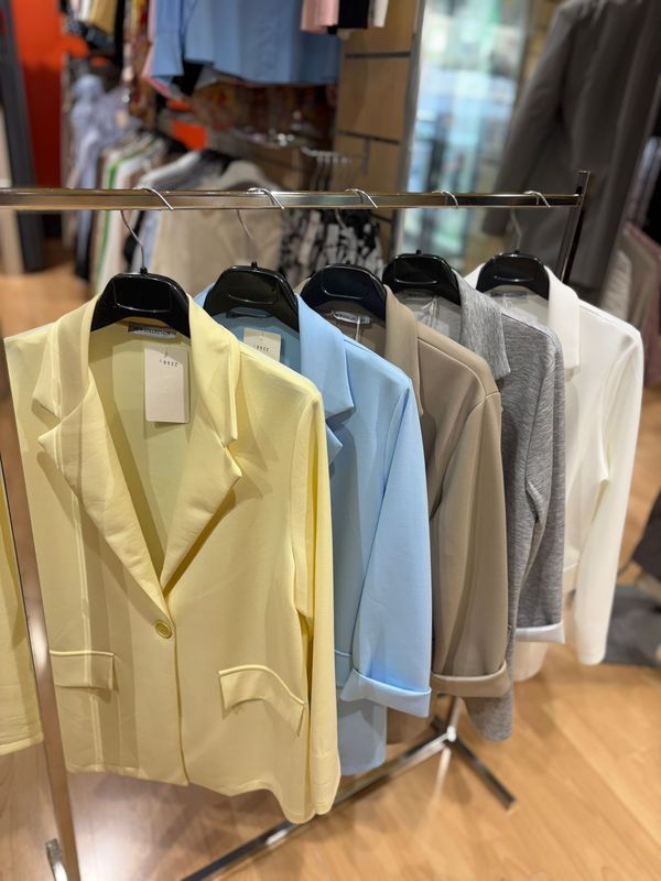 BLAZER IN FELPA DI COTONE ELASTICIZZATO