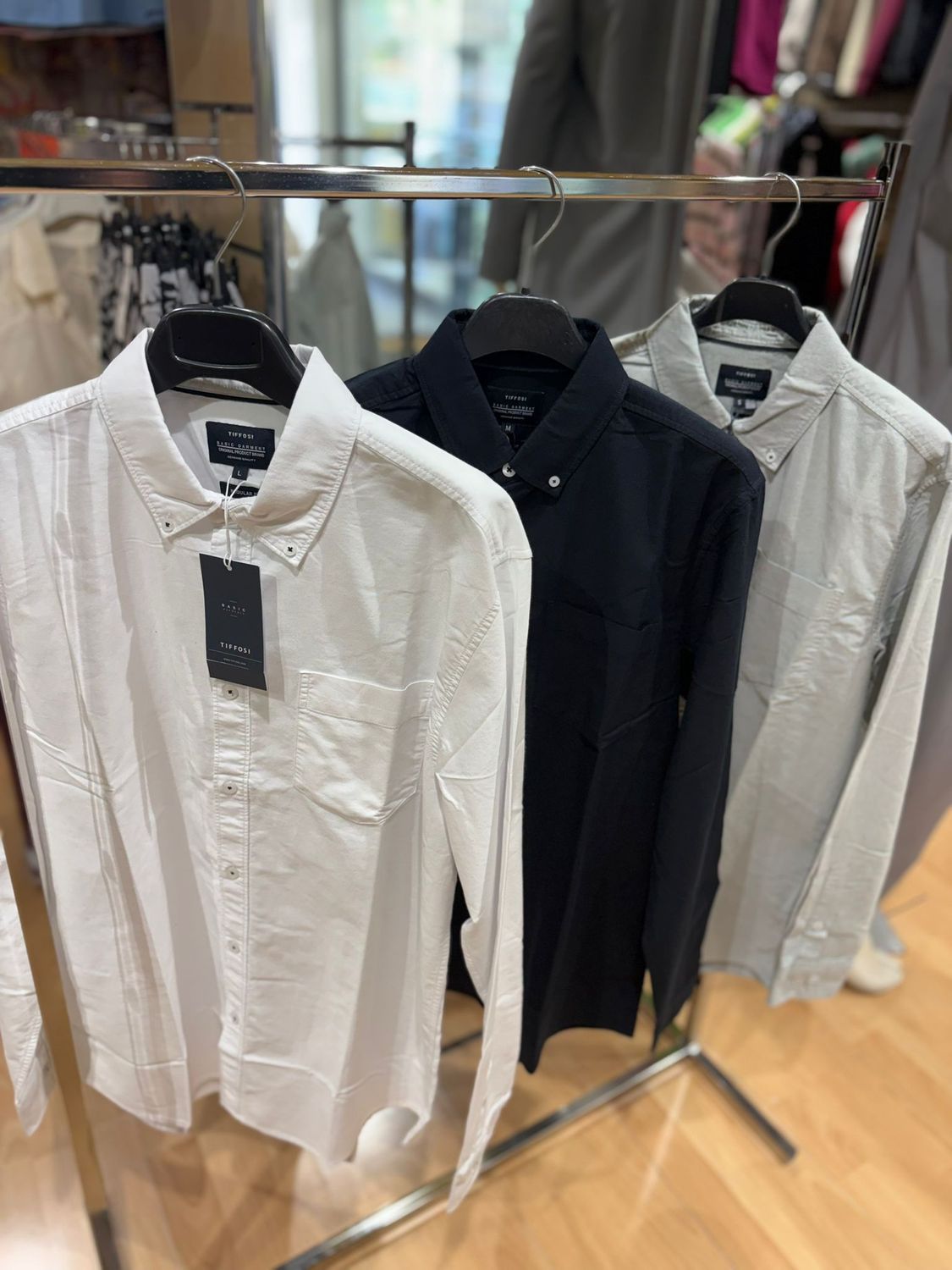 TIFFOSI CAMICIA IN COTONE JEANSATO