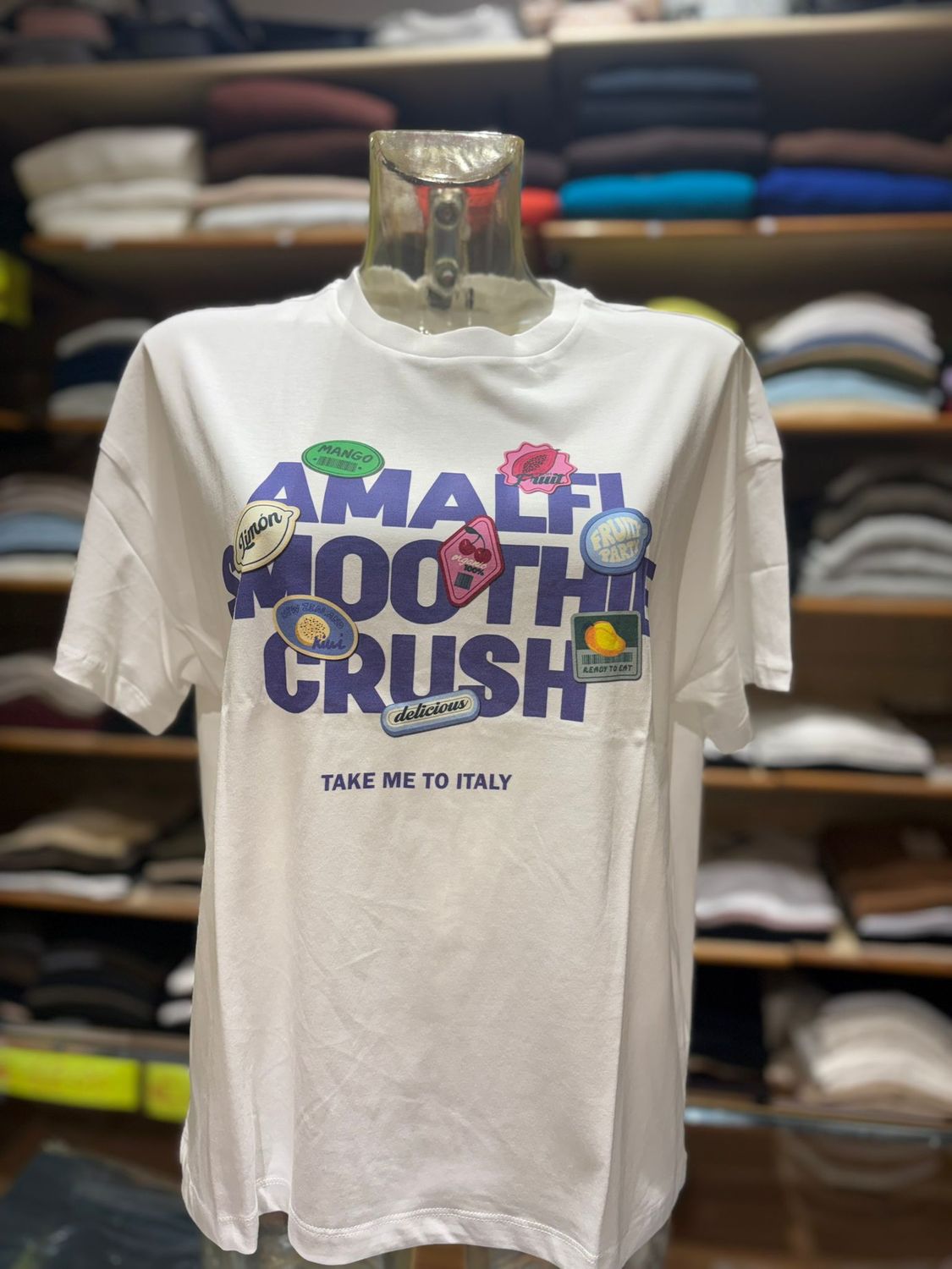 TIFFOSI T-SHIRT IN COTONE CON STAMPA FRONTE RETRO