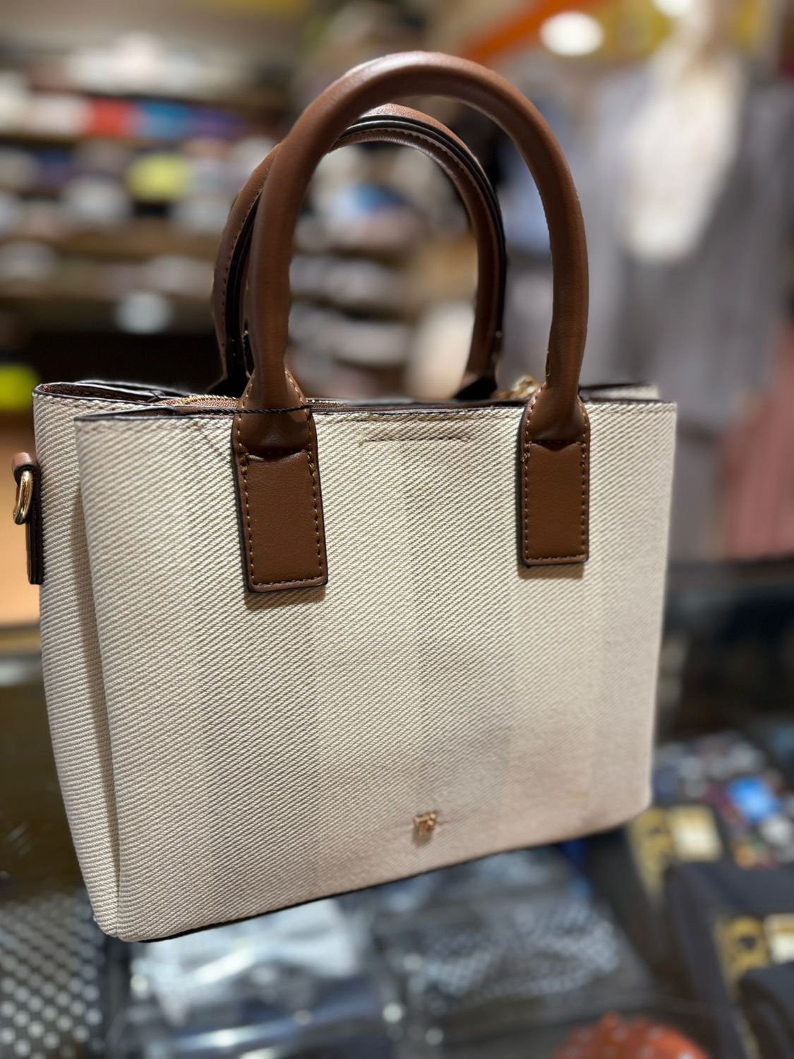 TIFFOSI BORSA IN TESSUTO CON DETTAGLI IN PELLE