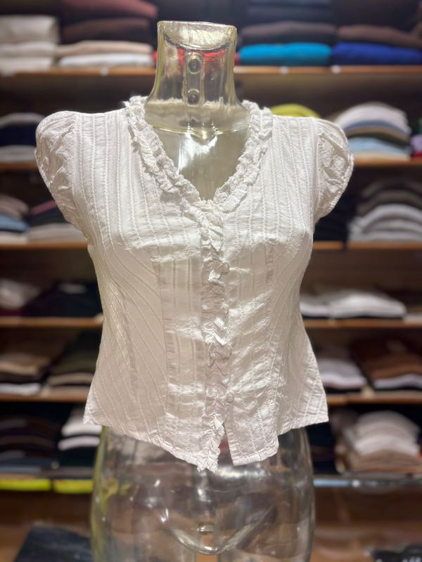 TIFFOSI CAMICIA MODELLO CORTO IN COTONE CON DETTAGLI IN RILIEVO