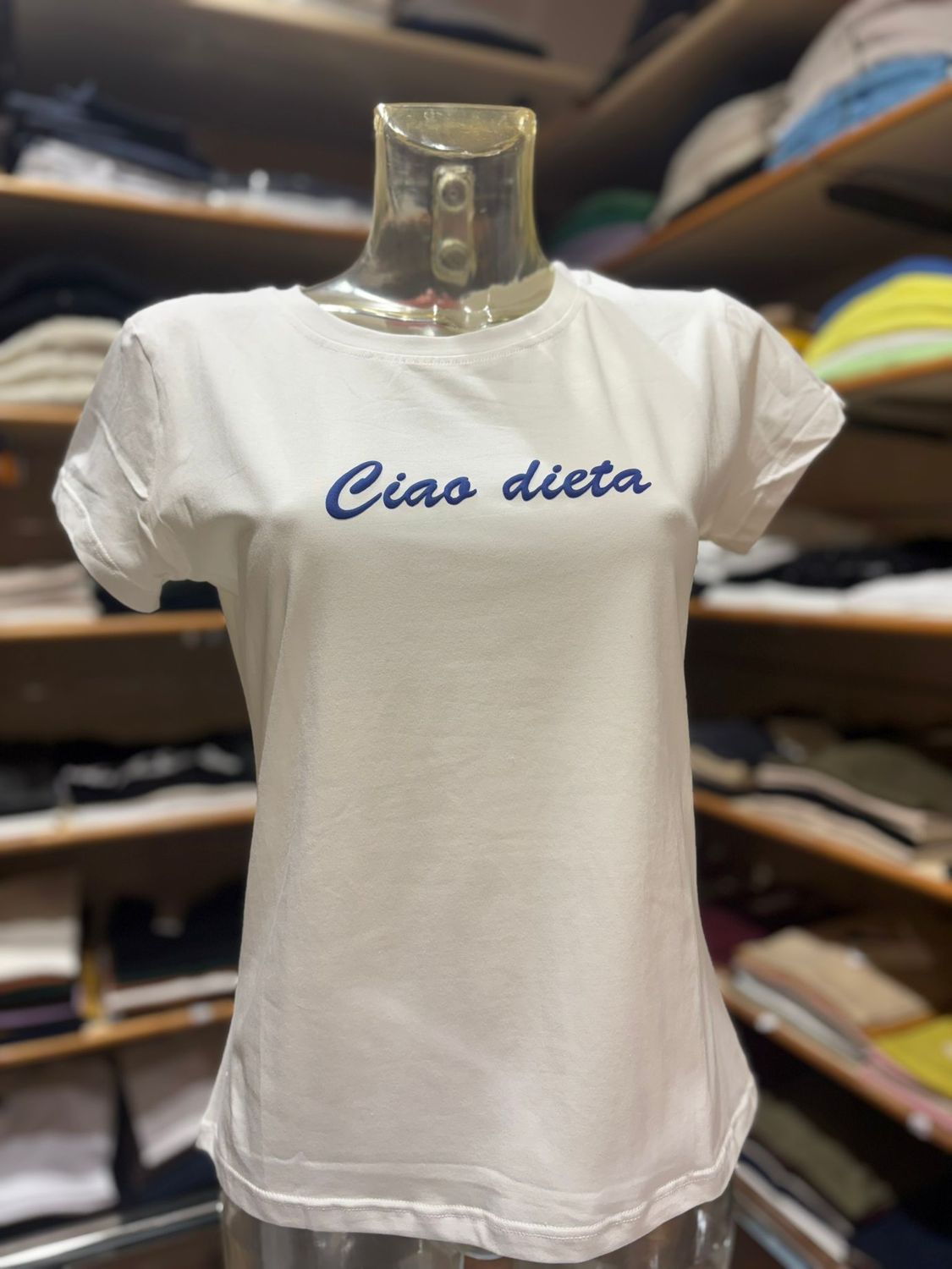 T-SHIRT IN COTONE “CIAO DIETA”
