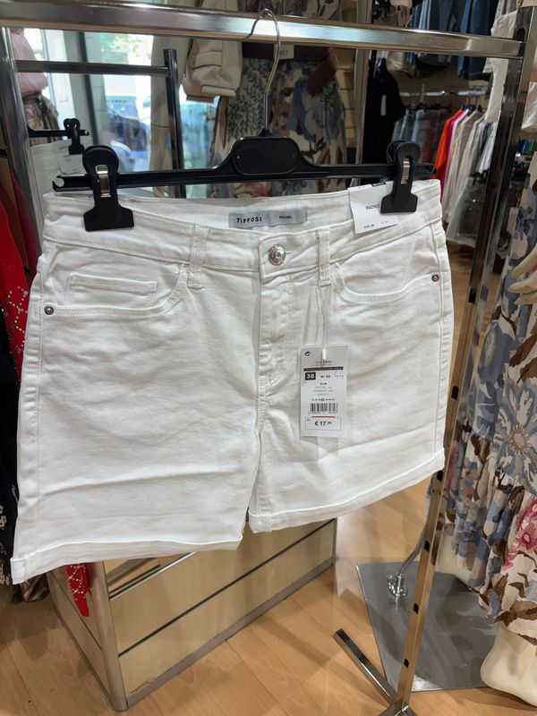 BERMUDA DENIM BIANCO TIFFOSI