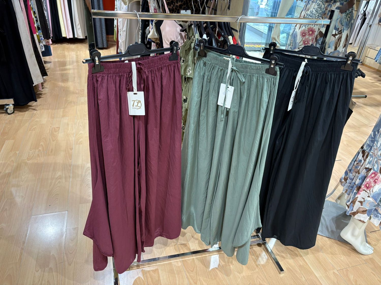 PANTALONE PALAZZO IN COTONE