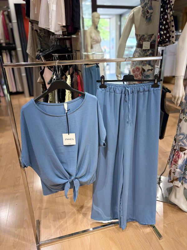 COMPLETO CASACCA E PANTALONE PALAZZO