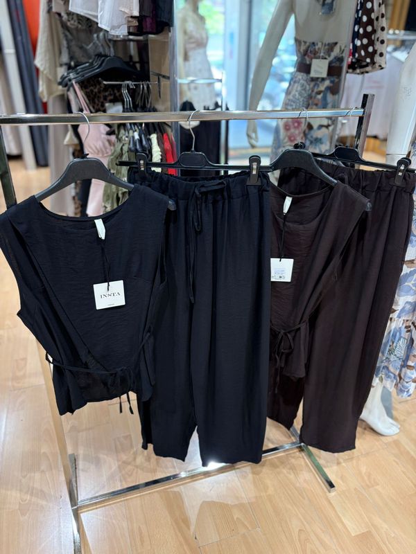 COMPLETO CANOTTA E PANTALONE PALAZZO